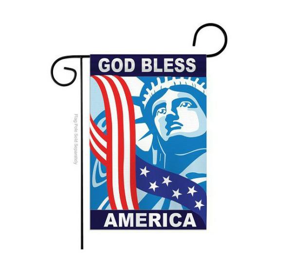 4th of July Flags | God Bless America Applique Garden Flag 4th of July Flags 4th of July Flags