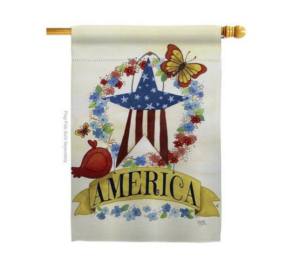 Double Sided House Flags | America Banner Star House Flag Double Sided House Flags Double Sided House Flags