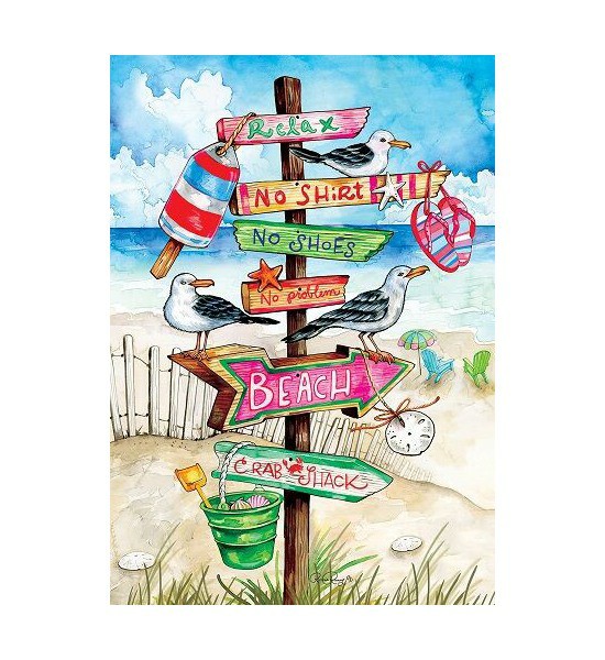 Double Sided House Flags | Beach Signs Flag Double Sided House Flags Double Sided House Flags