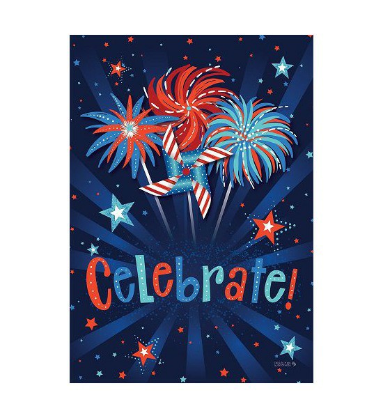 Double Sided House Flags | Celebrate Fireworks Flag Double Sided House Flags Double Sided House Flags