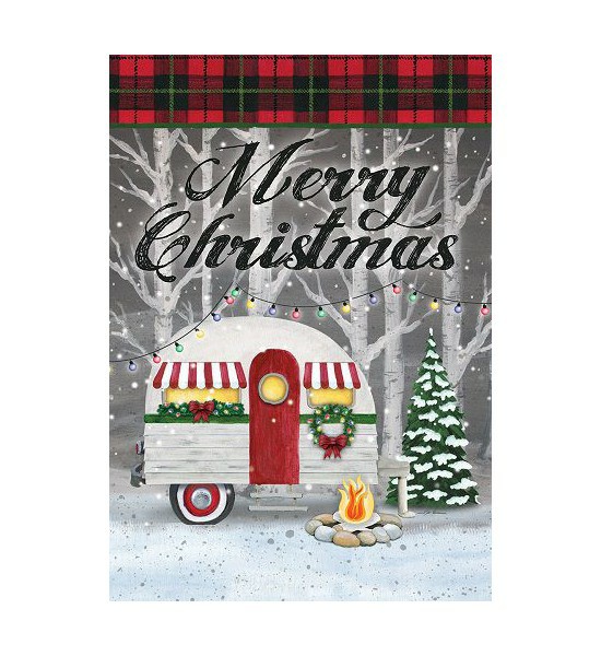 Double Sided House Flags | Christmas Camper Flag Double Sided House Flags Double Sided House Flags