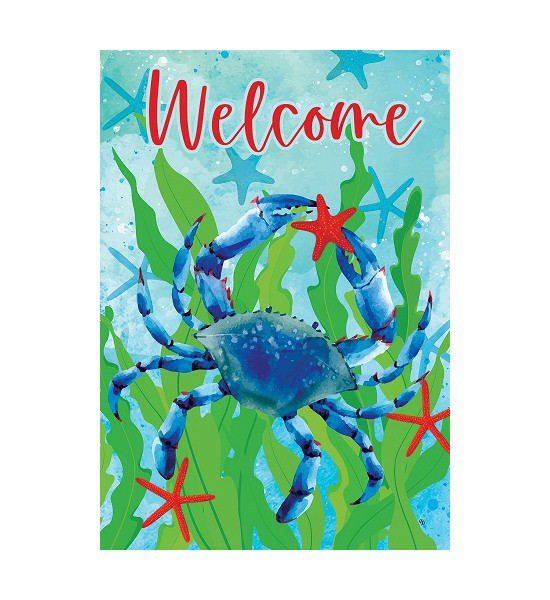 Double Sided House Flags | Crab & Starfish Flag Double Sided House Flags Double Sided House Flags