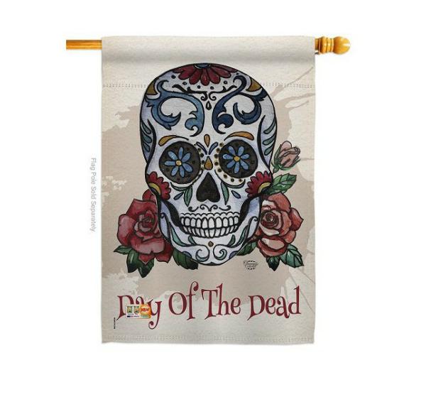 Double Sided House Flags | Day of The Dead House Flag Double Sided House Flags Double Sided House Flags