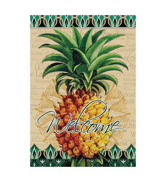 Double Sided House Flags | Elegant Pineapple Flag Double Sided House Flags Double Sided House Flags