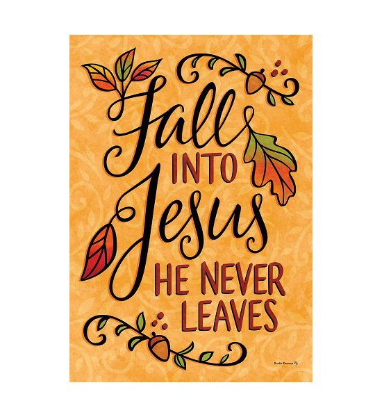 Double Sided House Flags | Fall into Jesus Flag Double Sided House Flags Double Sided House Flags