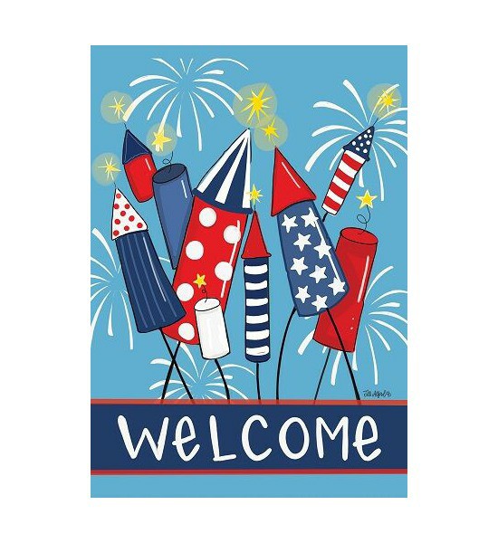 Double Sided House Flags | Fireworks Flag Double Sided House Flags Double Sided House Flags