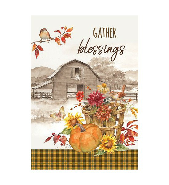 Double Sided House Flags | Gather Blessings Flag Double Sided House Flags Double Sided House Flags