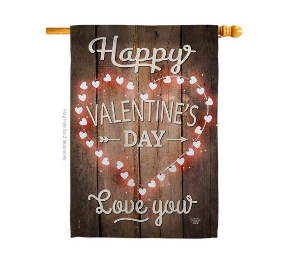 Double Sided House Flags | Happy Valentine’s Day House Flag Double Sided House Flags Double Sided House Flags