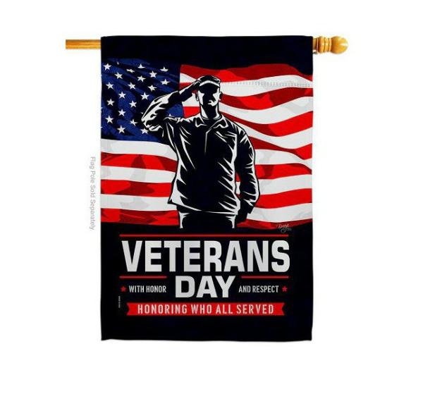 Double Sided House Flags | Honor Our Veterans House Flag Double Sided House Flags Double Sided House Flags