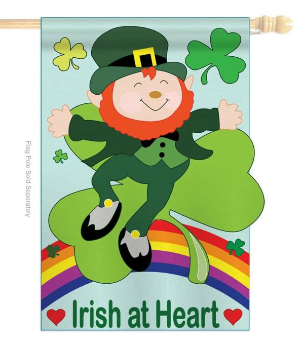 Double Sided House Flags | Irish At Heart Applique House Flag Double Sided House Flags Double Sided House Flags