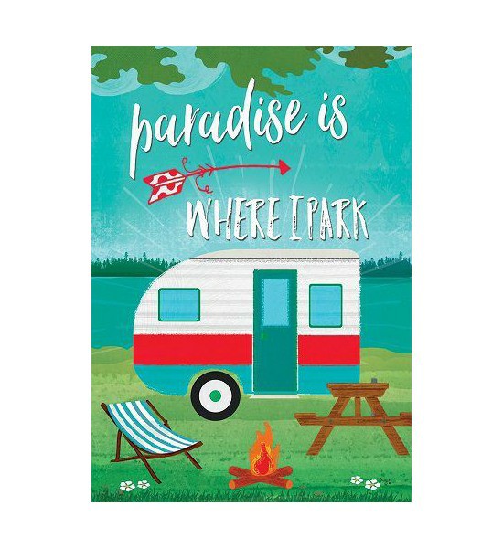 Double Sided House Flags | Paradise Camper Flag Double Sided House Flags Double Sided House Flags