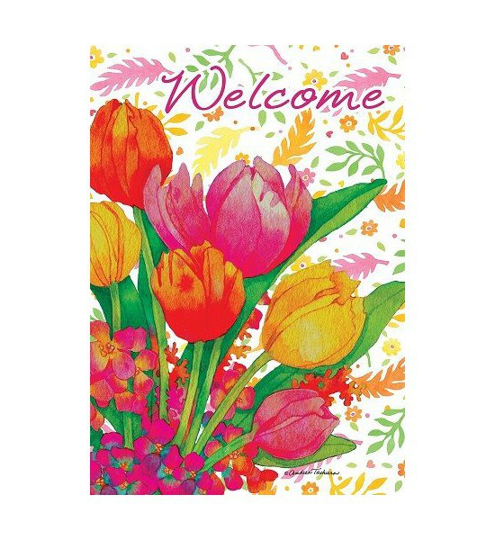 Double Sided House Flags | Tulips Flag Double Sided House Flags Double Sided House Flags