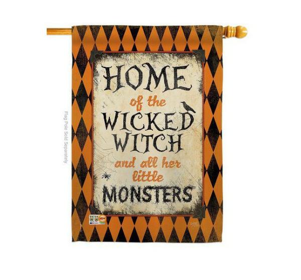 Double Sided House Flags | Wicked Home House Flag Double Sided House Flags Double Sided House Flags