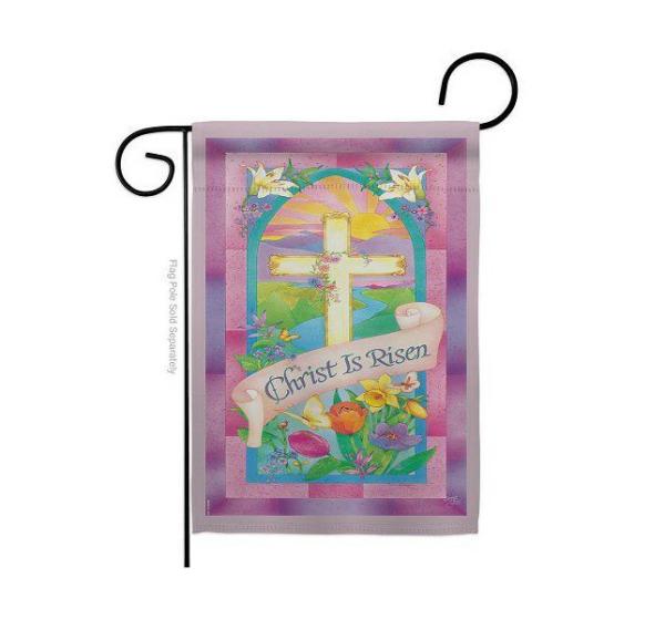 Easter Flags | Christ Is Risen Garden Flag Easter Flags Easter Flags