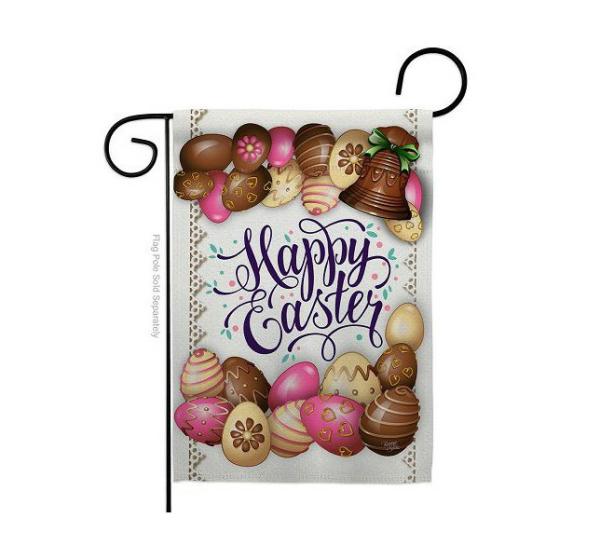 Easter Flags | Sweet Chocolate Easter Garden Flag Easter Flags Easter Flags