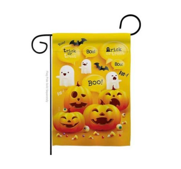 Halloween Flags | Ghosts and Pumpkins Garden Flag Halloween Flags Halloween Flags