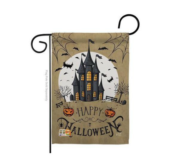 Halloween Flags | Halloween Castle Garden Flag Halloween Flags Halloween Flags