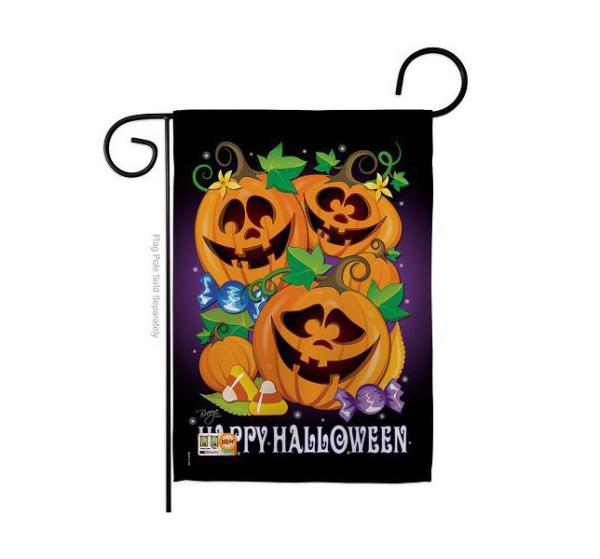 Halloween Flags | Happy Pumpkins Garden Flag Halloween Flags Halloween Flags