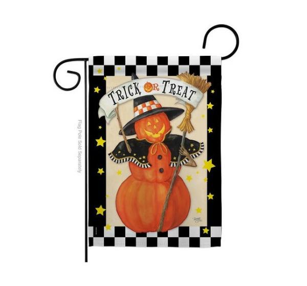 Halloween Flags | Jack-O-Lantern Witch Garden Flag Halloween Flags Halloween Flags