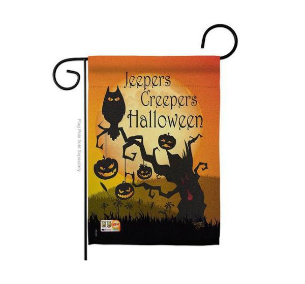 Halloween Flags | Jeepers Creepers Garden Flag Halloween Flags Halloween Flags