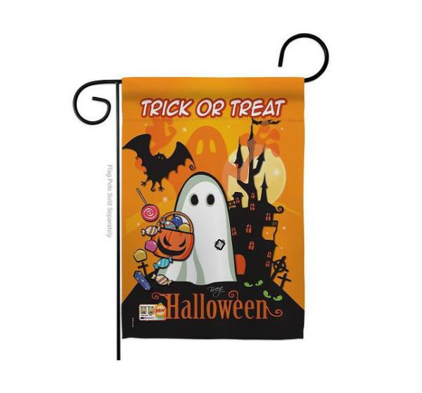 Halloween Flags | Little Ghost Garden Flag Halloween Flags Halloween Flags