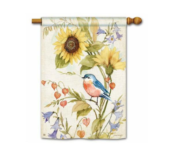 Magnet Works House Flags | Bee Spring Bluebird House Flag Magnet Works Flags Magnet Works House Flags