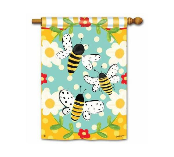 Magnet Works House Flags | Bumbly Bees House Flag Magnet Works Flags Magnet Works House Flags