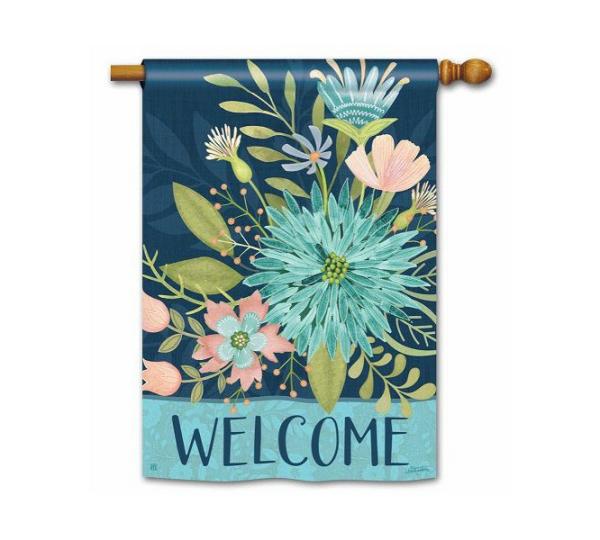 Magnet Works House Flags | Floral Reflection House Flag Magnet Works Flags Magnet Works House Flags