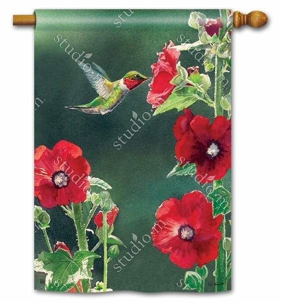 Magnet Works House Flags | Hummingbird Delight House Flag Magnet Works Flags Magnet Works House Flags