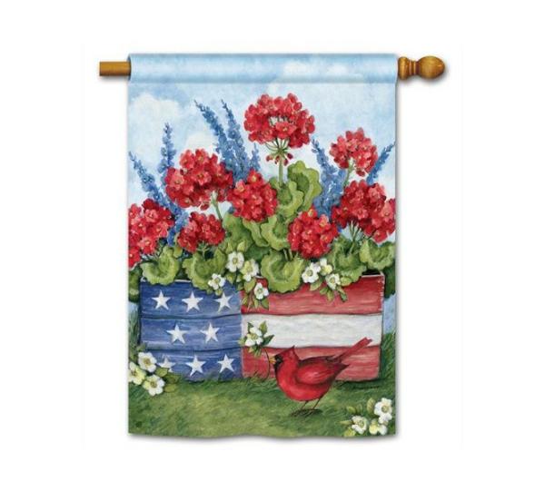 Magnet Works House Flags | Patriotic Planter Box House Flag Magnet Works Flags Magnet Works House Flags