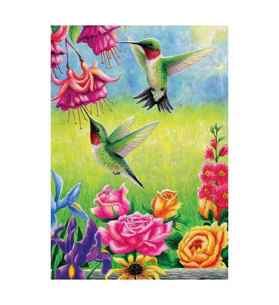 Small Garden Flags | Hummingbirds Flutter Flag Garden Flags Small Garden Flags