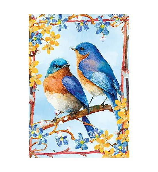 Small Garden Flags | Lovely Bluebirds Flag Garden Flags Small Garden Flags