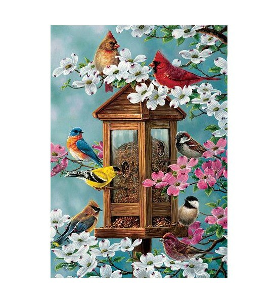 Small Garden Flags | Songbird Feeder Flag Garden Flags Small Garden Flags