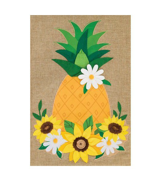 Small Garden Flags | Sunflower Pineapple Burlap Flag Garden Flags Small Garden Flags