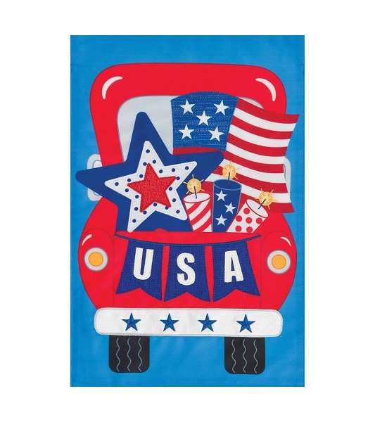 Small Garden Flags | USA Truck Applique Flag Garden Flags Small Garden Flags