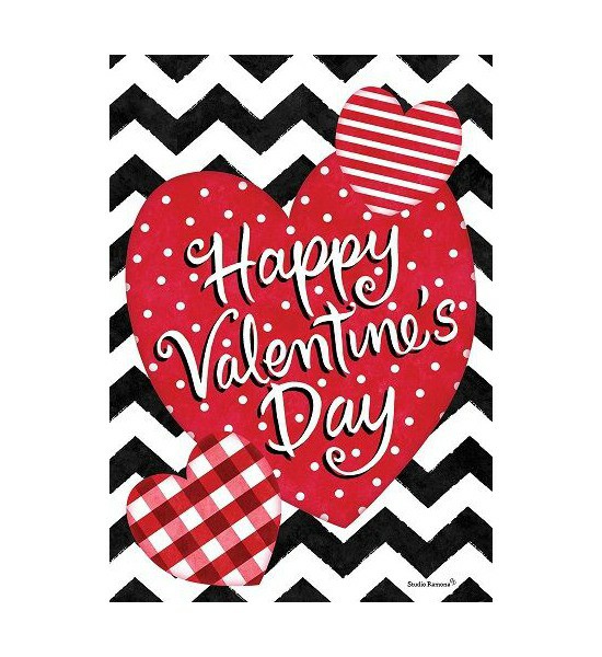 Valentine Flags | Patterned Hearts Flag Holiday Flags Valentine Flags