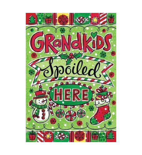 Small Garden Flags | Grandkids Christmas Flag Garden Flags Small Garden Flags