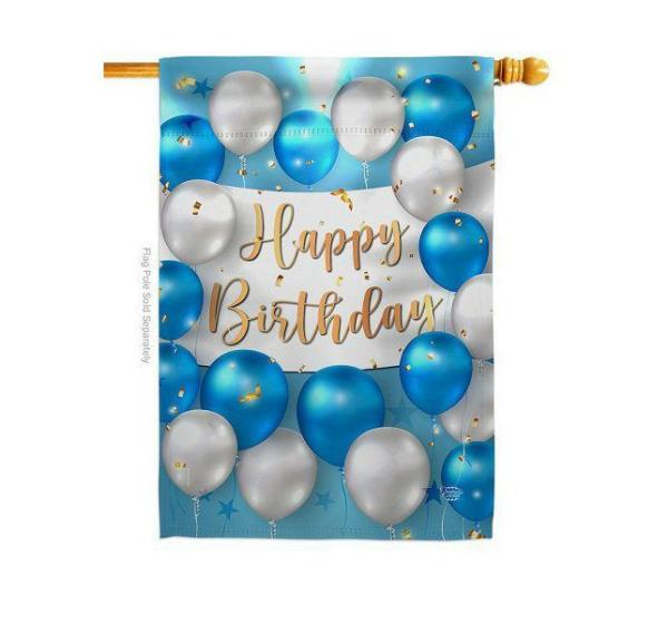 Double Sided House Flags | Birthday Balloons House Flag Double Sided House Flags Double Sided House Flags