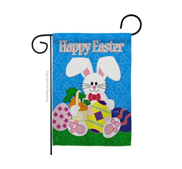 Easter Flags | Happy Bunny Garden Flag Easter Flags Easter Flags