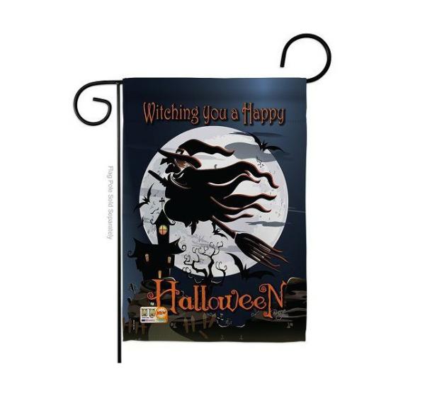 Halloween Flags | Happy Witching You Garden Flag Halloween Flags Halloween Flags