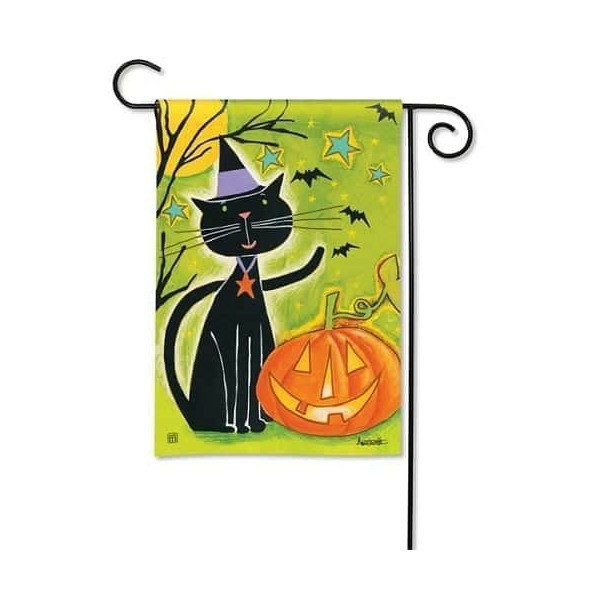 Magnet Works Garden Flags | Black Cat Magic Garden Flag Magnet Works Flags Magnet Works Garden Flags