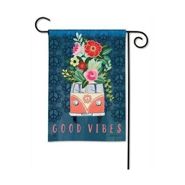 Magnet Works Garden Flags | Good Vibes Garden Flag Magnet Works Flags Magnet Works Garden Flags