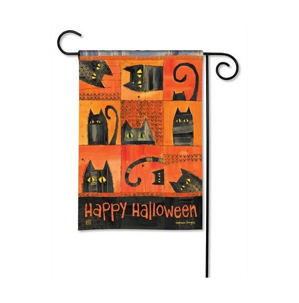 Magnet Works Garden Flags | Halloween Cats Garden Flag Magnet Works Flags Magnet Works Garden Flags