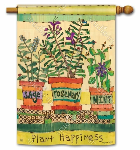 Magnet Works House Flags | Herb Garden House Flag Magnet Works Flags Magnet Works House Flags