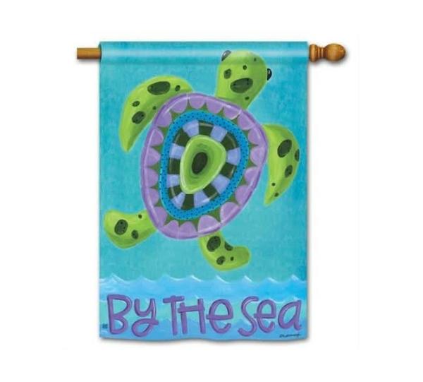 Magnet Works House Flags | Turtle by the Sea House Flag Magnet Works Flags Magnet Works House Flags