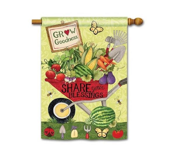 Magnet Works House Flags | Wheelbarrow Veggies House Flag Magnet Works Flags Magnet Works House Flags